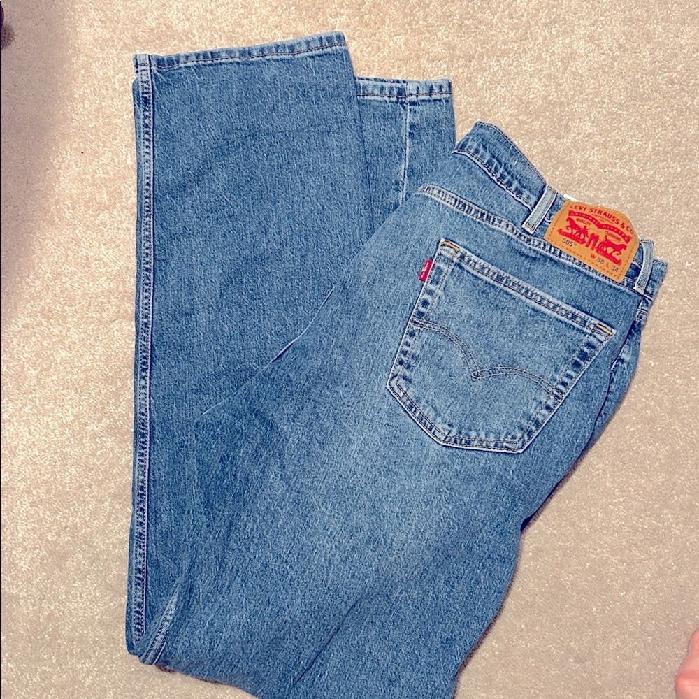 Men’s Levi's 505 Jeans 👖38 x 34 - Picture 3 of 6